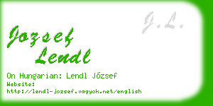 jozsef lendl business card
